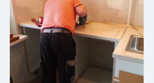 Сборка кухонного гарнитура. Сегежа